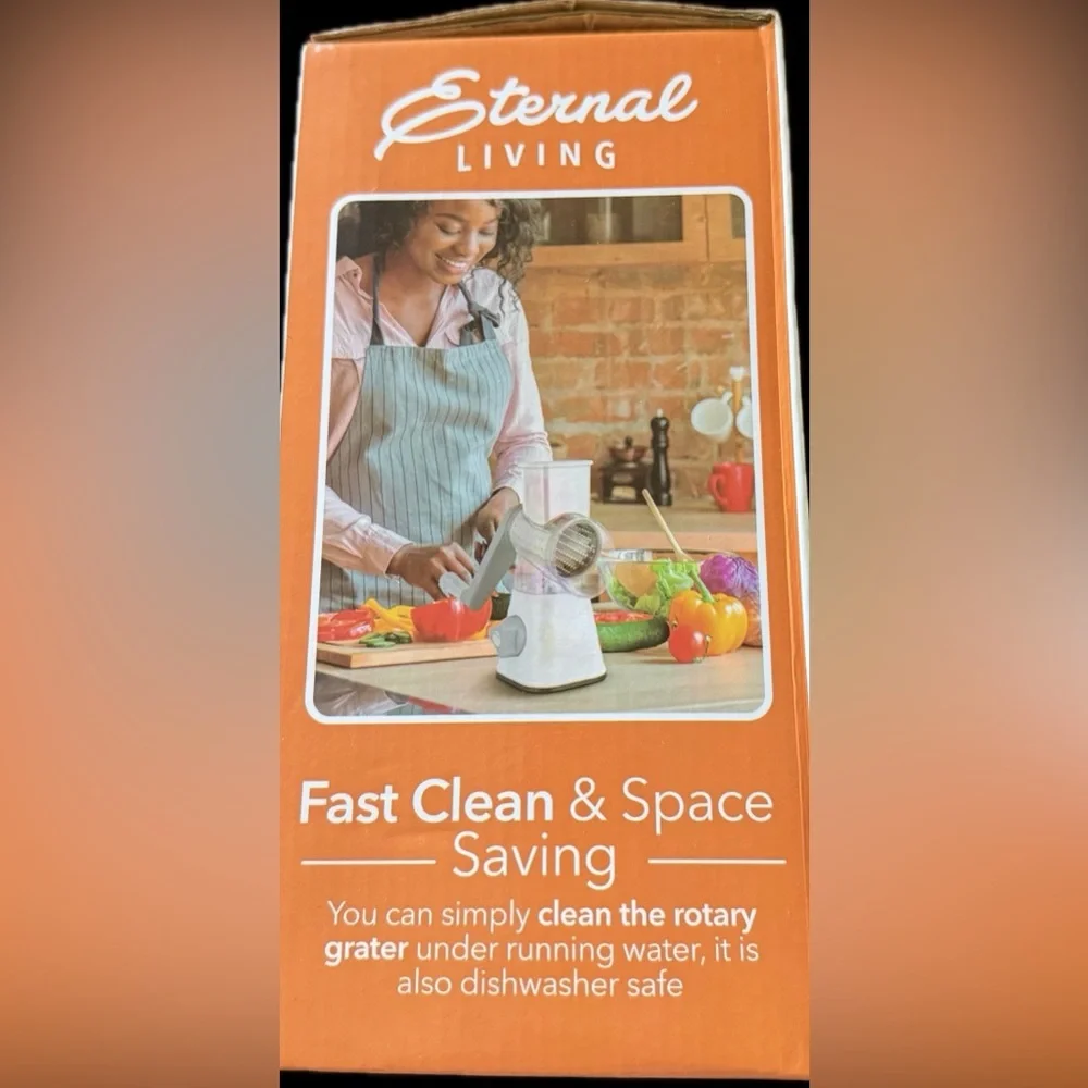 Eternal Living rotary, grater & slicer. 3 interchangeable blades - Picture 5 of 8